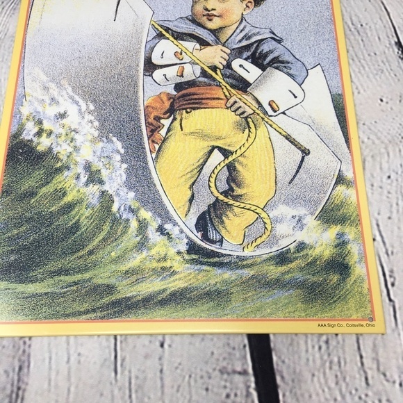 Retro Vintage Inspired Tin Sign Sailor Boy Tailor - Picture 2 of 6